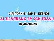 Giải bài 3.28 trang 69 Toán 6 Tập 1 SGK Kết nối tri thức